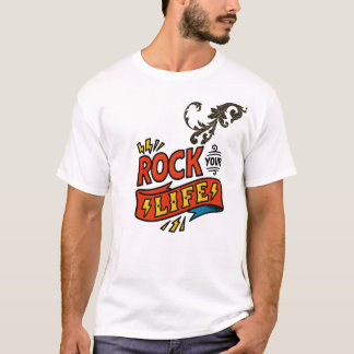Rock Surfer Vintage Serietidningsstil T-Shirt