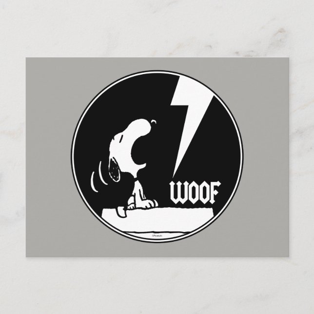 Rock T-shirts | Snoopy ylar Vykort (Framsida)