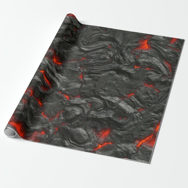 Rock volcanic hot lava burn boil presentpapper (Utrullad)