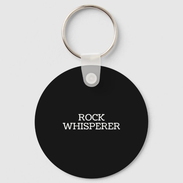 Rock Whisperer - Funny Geologist Stone Rock Collec Nyckelring (Framsida)