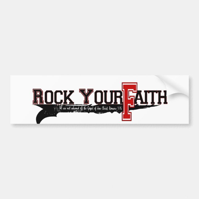 Rock Your Faith-signatur Bildekal (Framsidan)