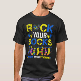 Rock Your Socks världsdagen för Downs syndrom T Shirt