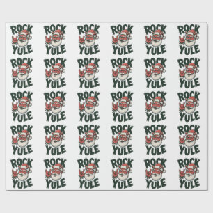 Rock Yule Tomte Djävulshorn Yule Krampus Presentpapper