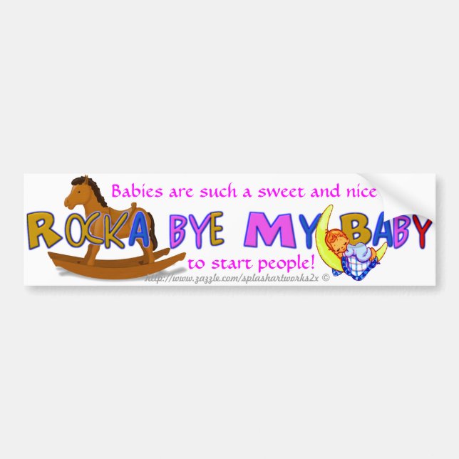 "Rocka Bye min baby ", Bildekal (Framsidan)