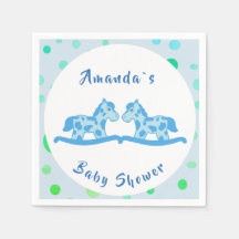 Rocka Horse Twin Boy Baby Shower Party