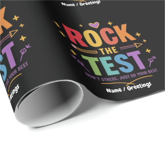 Rocka Provet Stressa Inte Rolig Motiverande Presentpapper
