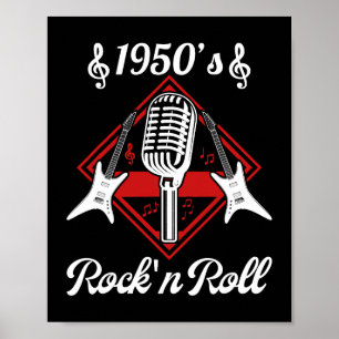 Rockabilly 50s Rock and roll Music Poster