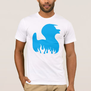 Rockabilly anka för blått tee shirt