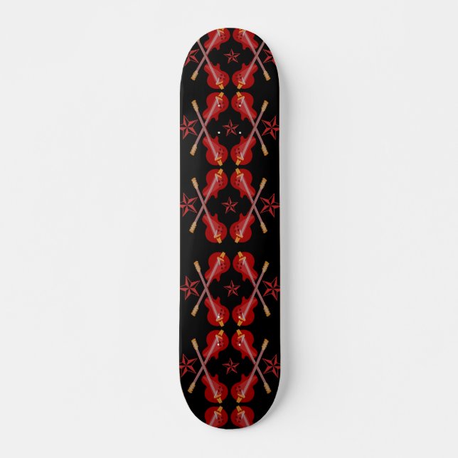 Rockabilly Argyle Skateboard (Framsida)
