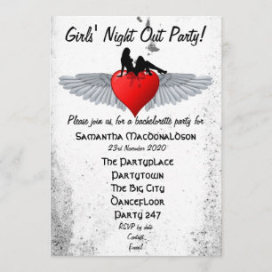 Rockabilly bachelorette inbjudningar