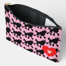 Rockabilly Black Pudel Rosa Monogram