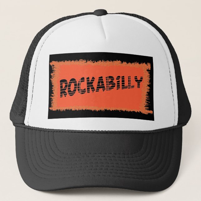 RockaBilly Black tog svart truckerkeps (Framsida)