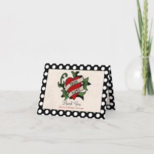 Rockabilly Bröllop Tack Kort