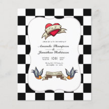 Rockabilly bröllopsinbjudan
