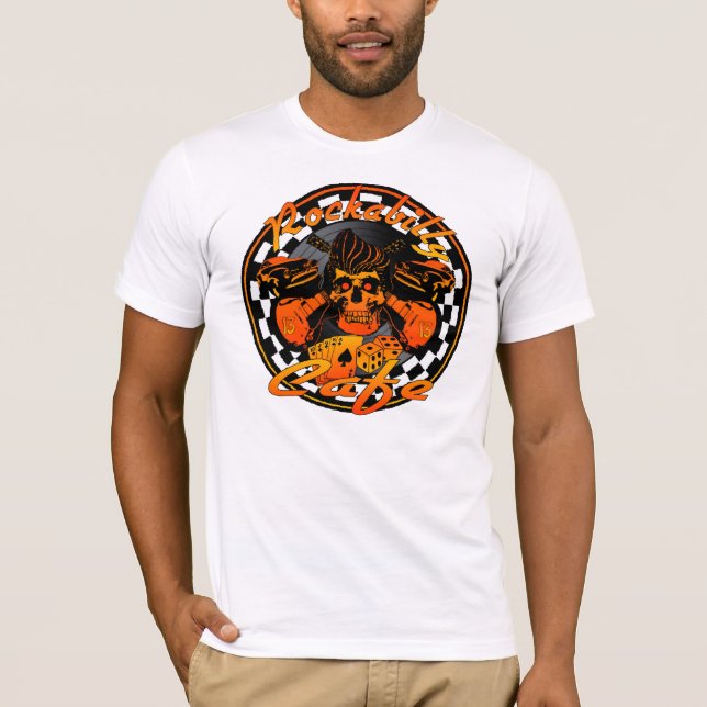 Rockabilly Cafeskjorta Tee (Framsida)