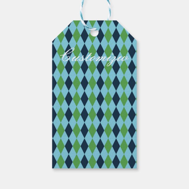 Rockabilly diamant plaid Thunder_Cove Presentetikett (Baksidan)