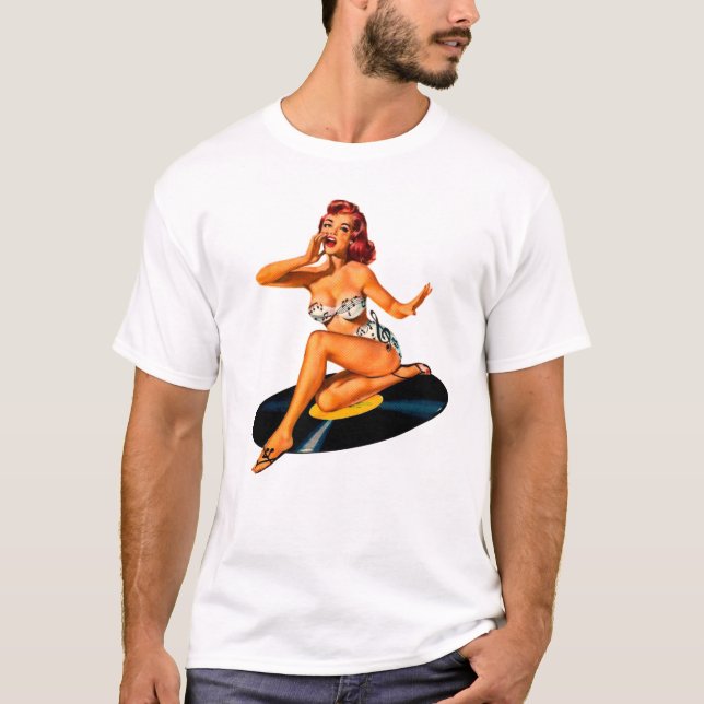 Rockabilly Gudinna T Shirt (Framsida)