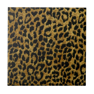 Rockabilly Guld Black Leopard Skriv ut keramiska p Kakelplatta