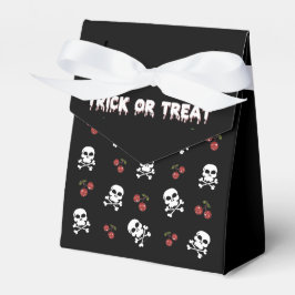 Rockabilly Halloween Döskallars Cherries Favbox Presentaskar