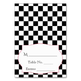 Rockabilly Hearts och Ro Place Card Bordsnummer