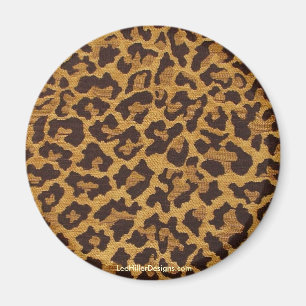 Rockabilly kanin Leoprintpresent & samlarobjekt Magnet