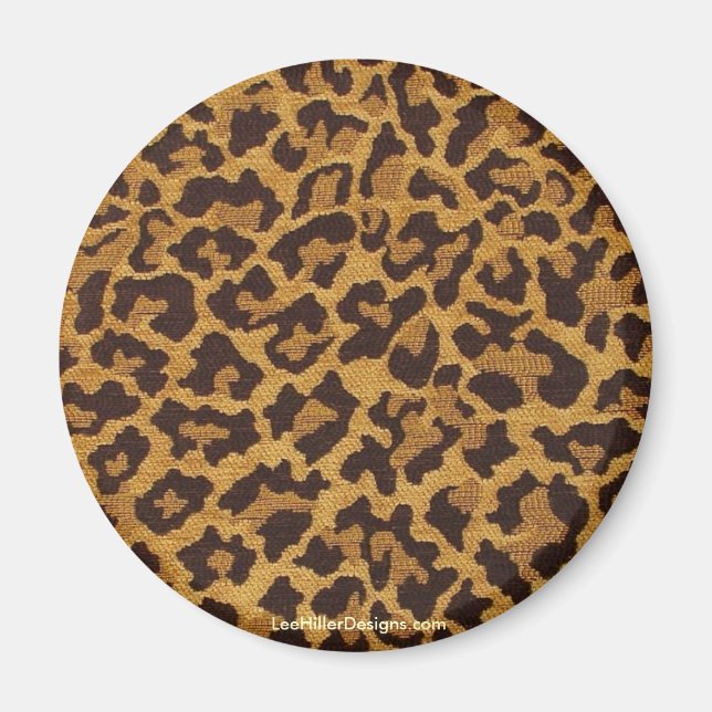 Rockabilly kanin Leoprintpresent & samlarobjekt Magnet (Framsidan)