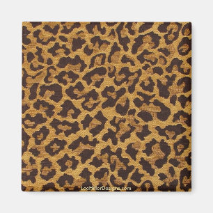 Rockabilly kanin Leoprintpresent & samlarobjekt Magnet