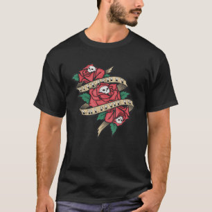 Rockabilly kommer aldrig att dö i Skull Ro Tatto S T Shirt