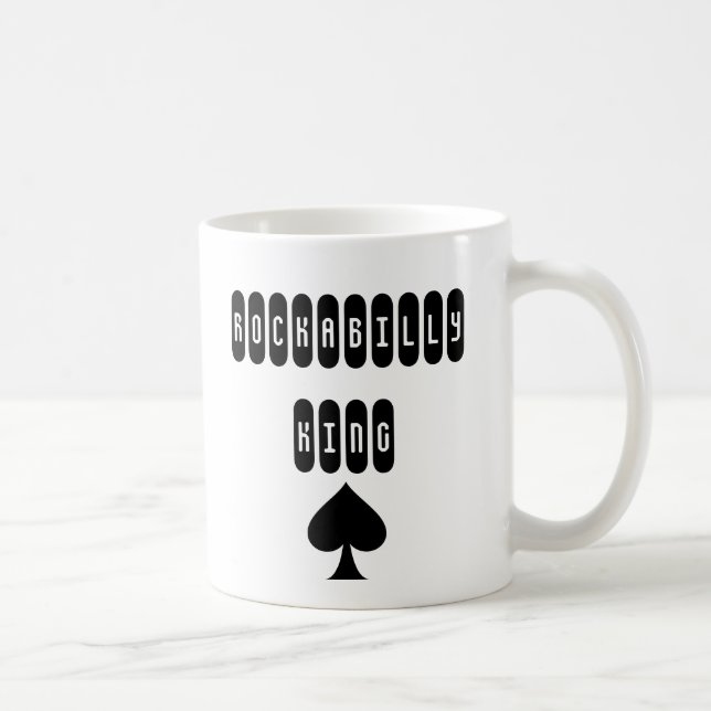 Rockabilly-kung med spade-mugg kaffemugg (Höger)