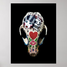Rockabilly Paverkligen Skull