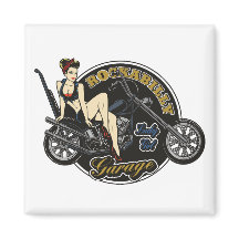 Rockabilly Pinup Girl Magnet