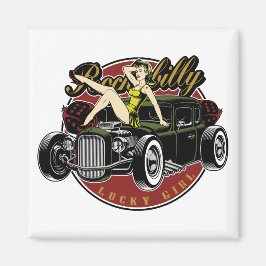 Rockabilly Pinup Girl Magnet