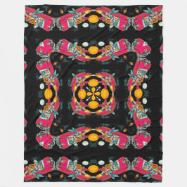 Rockabilly Psychedelic främmande Fleecefilt