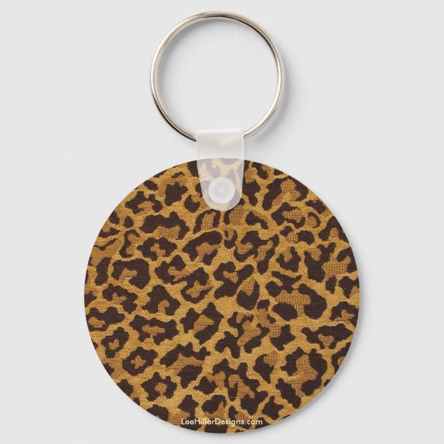 Rockabilly rab Leopard Print Gifts & Collectibles Nyckelring (Framsida)