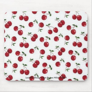 Rockabilly rab Red Cherries Mouse Pad Musmatta