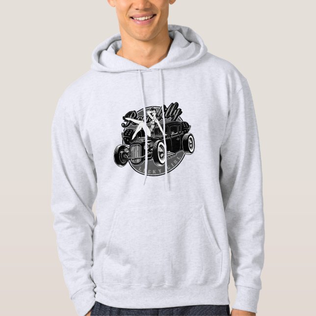 Rockabilly RatRod Hoodie (Framsida)