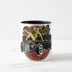 Rockabilly RatRod-kaffe Mugg