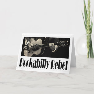 Rockabilly Rebel Greeting Card Kort