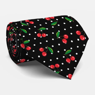 Rockabilly Red Cherries och Polka dots Black Slips