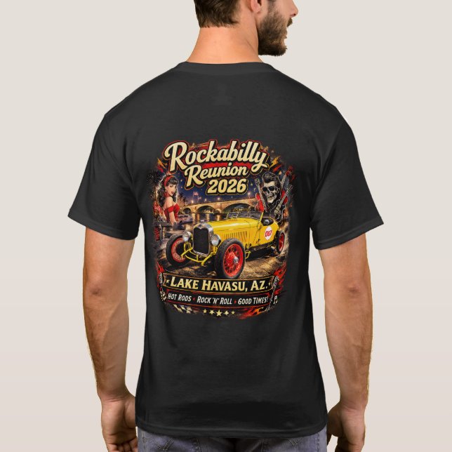 Rockabilly Reunion 2026 termomugge T Shirt (Baksida)