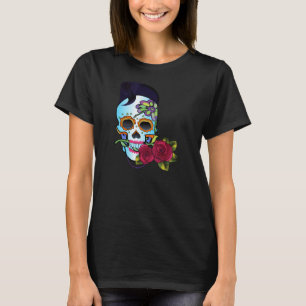 Rockabilly skalle tee shirt