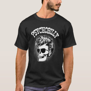 Rockabilly Skull Clothing Psychobilly Sten och Rol T Shirt