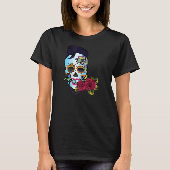 Rockabilly Skull Tee (Framsida)