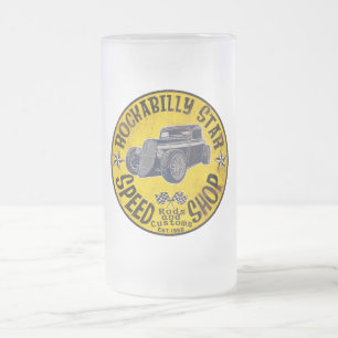 Rockabilly Speed shoppar Frostat Ölglas