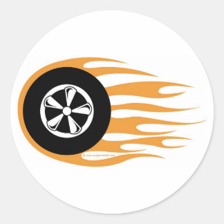 Rockabilly Sticker Runt Klistermärke