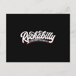 Rockabilly Vild Rock N Roll - Typo - neg Vykort