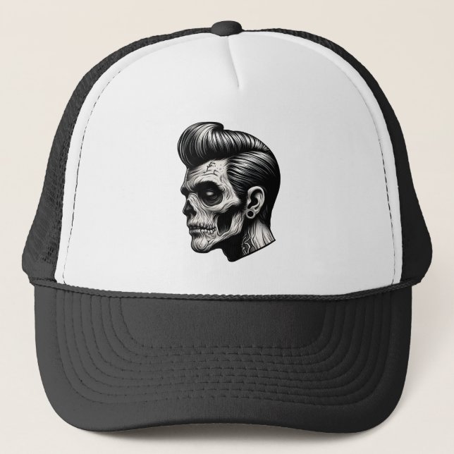 Rockabilly Zombie Vibes Keps (Framsida)