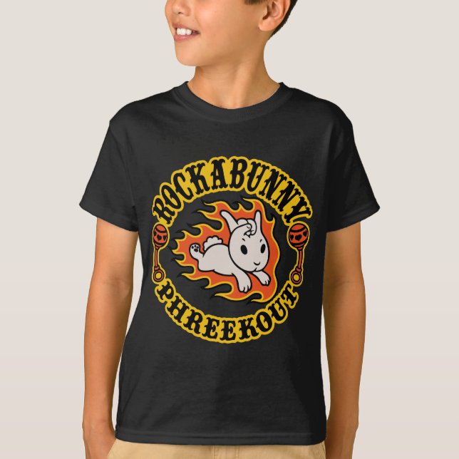 Rockabunny Phreekout! T Shirt (Framsida)