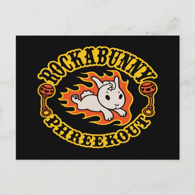 Rockabunny Phreekout! Vykort (Framsida)