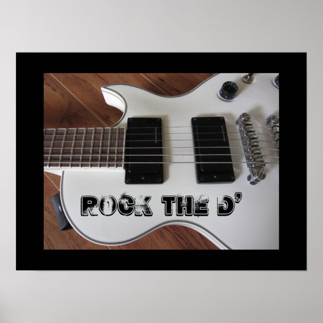 Rockande gitarr poster (Framsidan)